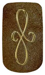 DAROYAL 601 GD SH BR Gold Scroll Shimmer Brown Background